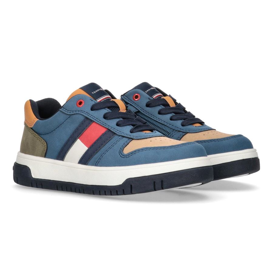 Sneaker bassa allacciata flag da bambino Tommy Hilfiger | T3X9331170315Y913X